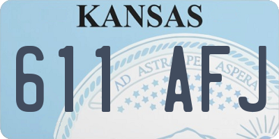 KS license plate 611AFJ