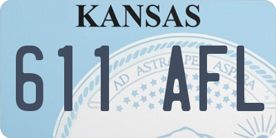KS license plate 611AFL