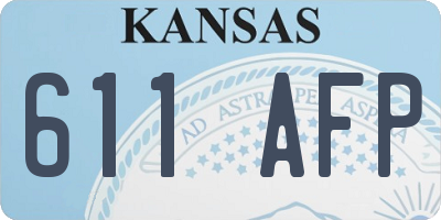 KS license plate 611AFP