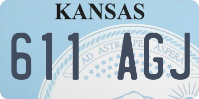 KS license plate 611AGJ