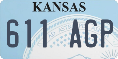 KS license plate 611AGP