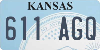 KS license plate 611AGQ