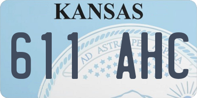 KS license plate 611AHC