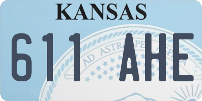 KS license plate 611AHE