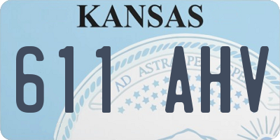 KS license plate 611AHV