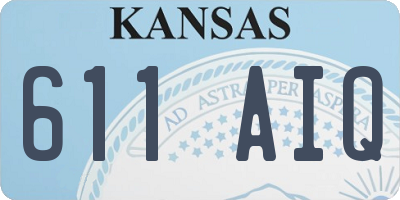 KS license plate 611AIQ