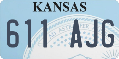 KS license plate 611AJG