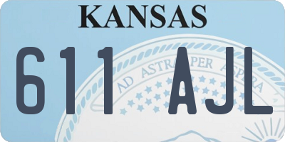 KS license plate 611AJL