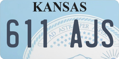 KS license plate 611AJS