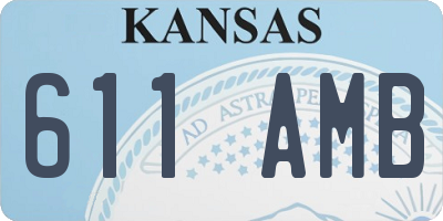 KS license plate 611AMB
