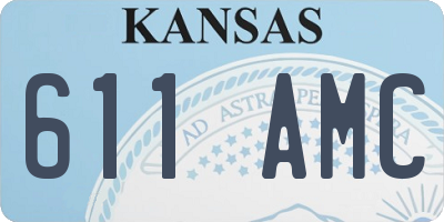 KS license plate 611AMC