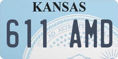 KS license plate 611AMD