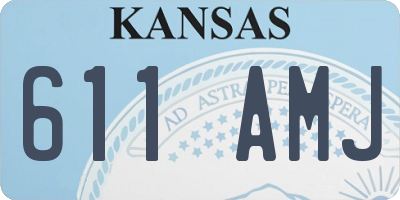 KS license plate 611AMJ