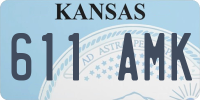KS license plate 611AMK