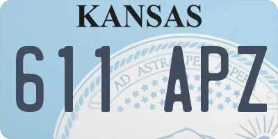 KS license plate 611APZ