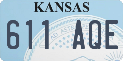 KS license plate 611AQE