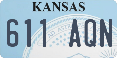 KS license plate 611AQN
