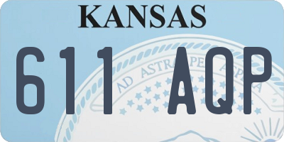 KS license plate 611AQP