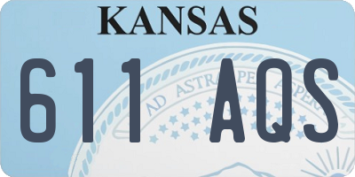 KS license plate 611AQS
