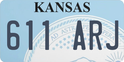 KS license plate 611ARJ
