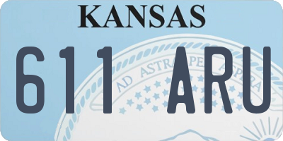 KS license plate 611ARU