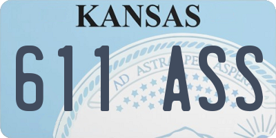 KS license plate 611ASS