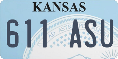 KS license plate 611ASU