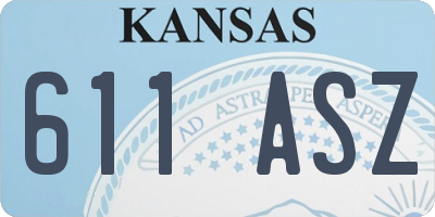 KS license plate 611ASZ