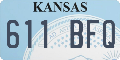 KS license plate 611BFQ