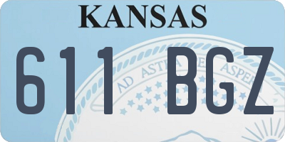 KS license plate 611BGZ