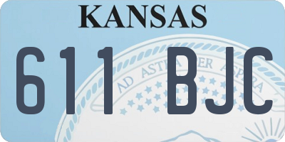 KS license plate 611BJC