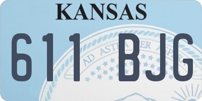 KS license plate 611BJG