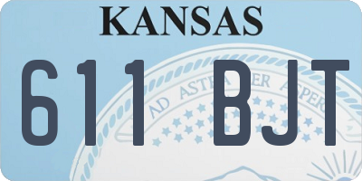 KS license plate 611BJT