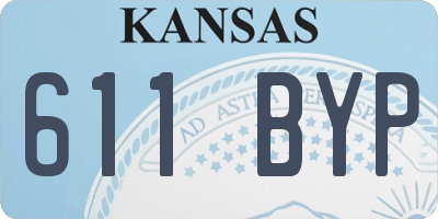 KS license plate 611BYP