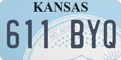 KS license plate 611BYQ