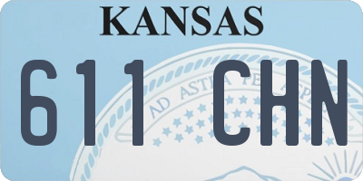 KS license plate 611CHN