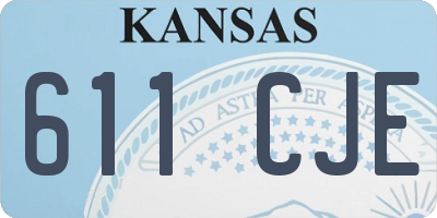 KS license plate 611CJE
