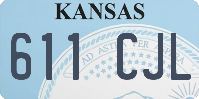 KS license plate 611CJL