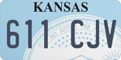 KS license plate 611CJV