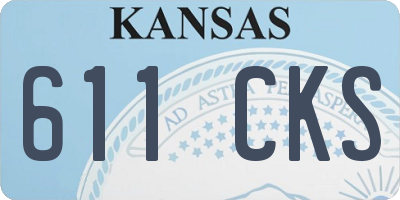 KS license plate 611CKS