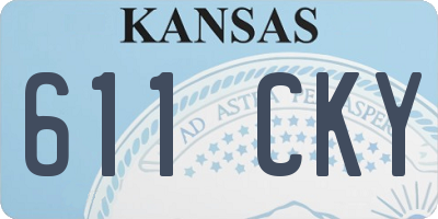KS license plate 611CKY