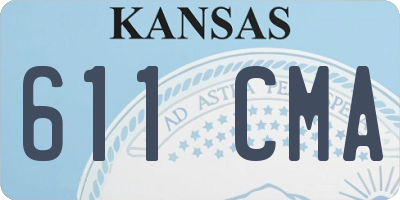 KS license plate 611CMA