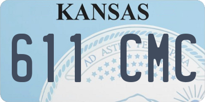 KS license plate 611CMC