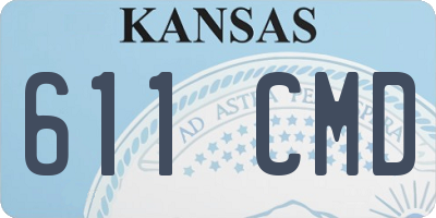 KS license plate 611CMD