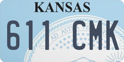 KS license plate 611CMK