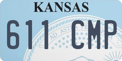 KS license plate 611CMP