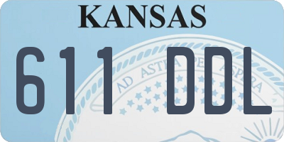 KS license plate 611DDL