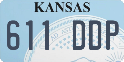 KS license plate 611DDP
