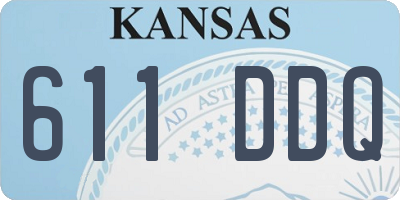 KS license plate 611DDQ