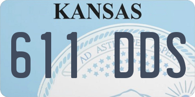 KS license plate 611DDS